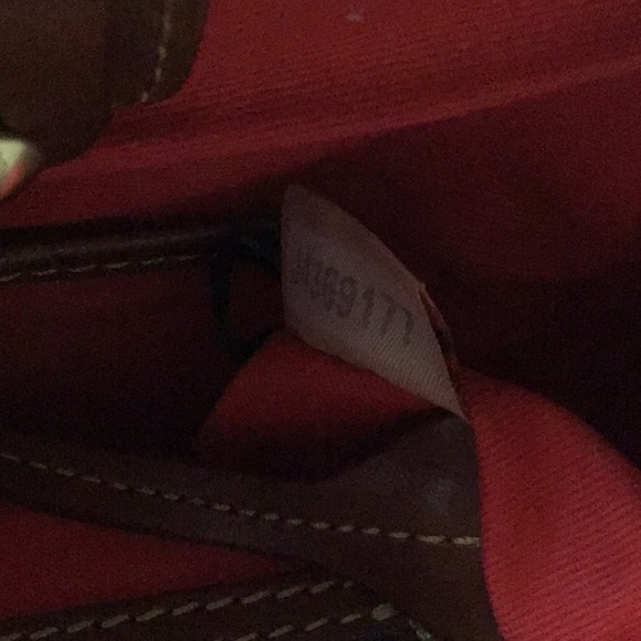 DOONEY & BOURKE large capacity dual toned leather satchel in Natural, like new - Picture 11 of 12